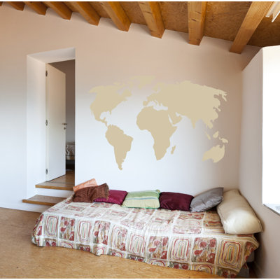 Décalcomanie murale carte du monde