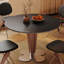 Table de salle à manger noire en pierre frittée-1944048392