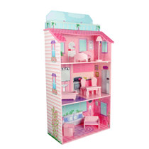 New Barbie Home Full House 2 Floors Doll Rubia & Accessories Mattel Fold Up