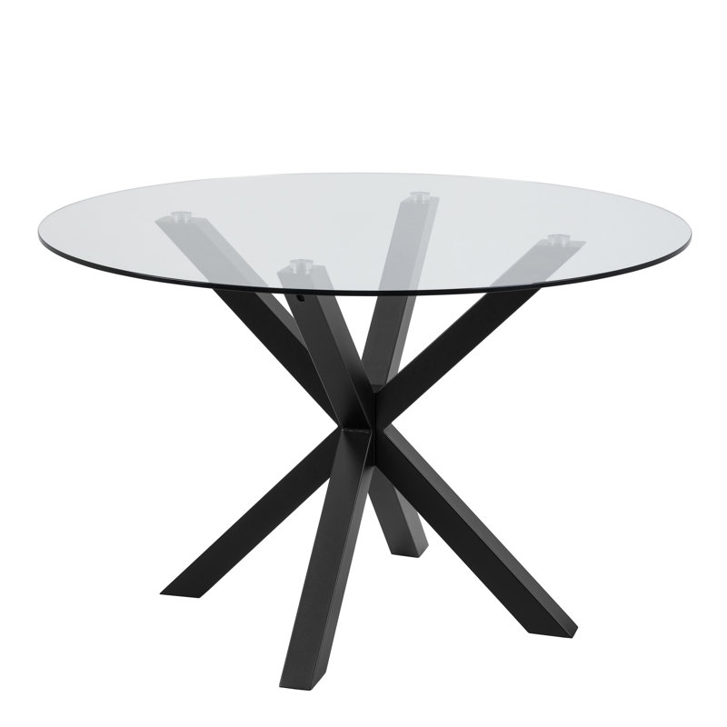 Caprisha Round Dining Table, Black