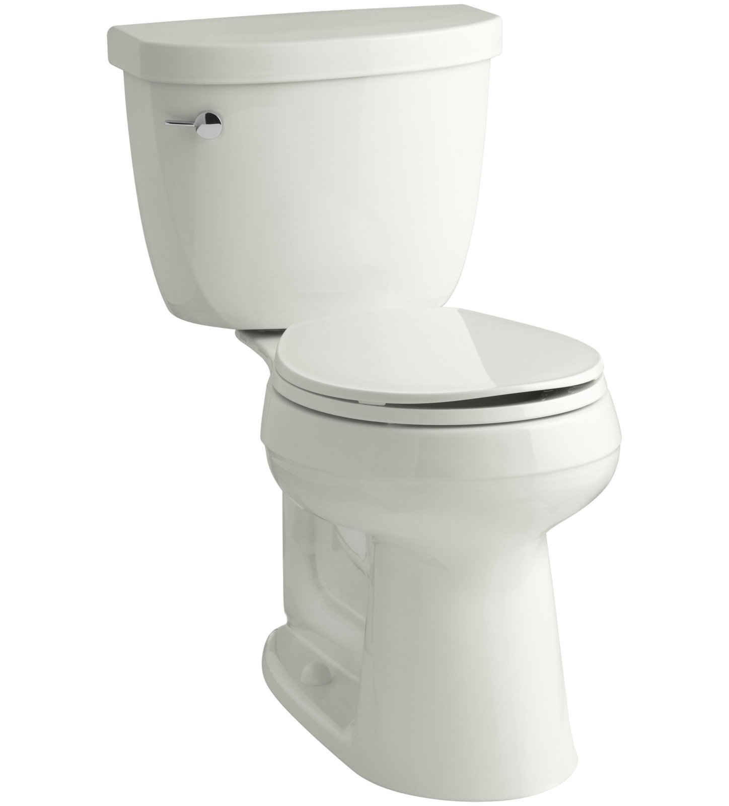 Cimarron 1.6 GPF 2-Piece Round Toilet, Dune, Left-Hand
