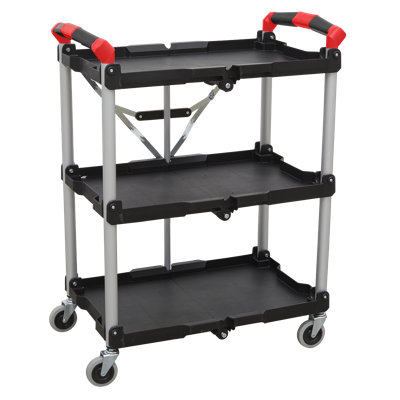 Reynalda 85.5cm H x 67cm W Utility Cart with Wheels