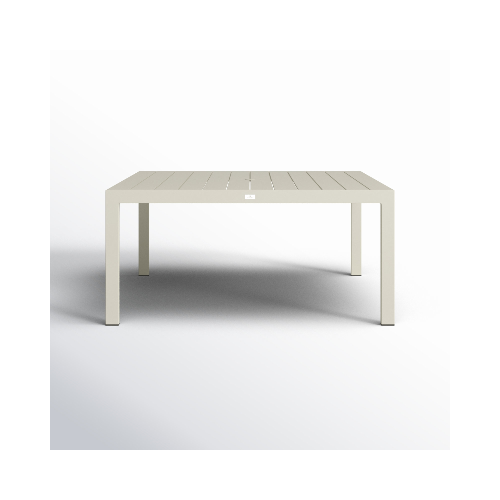 Caya Aluminum Outdoor Dining Table, 29.5" H x 63" L x 63" W
