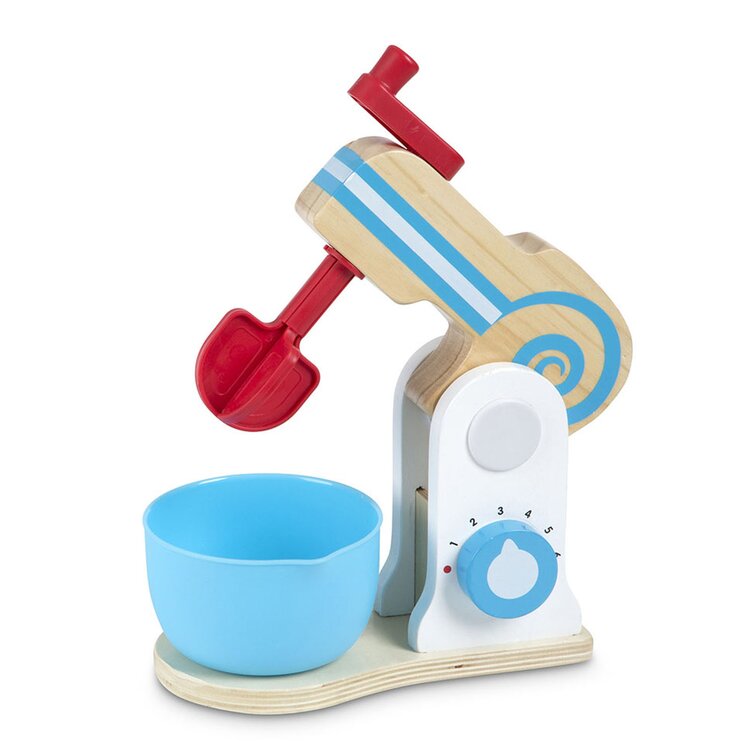 Melissa & Doug 11 Piece Melissa & Doug Wooden Make-A-Cake Mixer Set  Learning Tools & Reviews