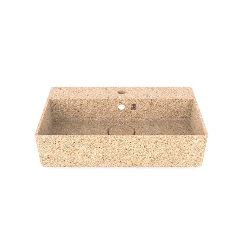 Cube60 23.62'' L Bathroom Sink, Light Natural