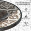 Kimbler Round Metal Outdoor Dining Table,Coffee Table,Bistro Table , 60cm cm W 60cm cm D