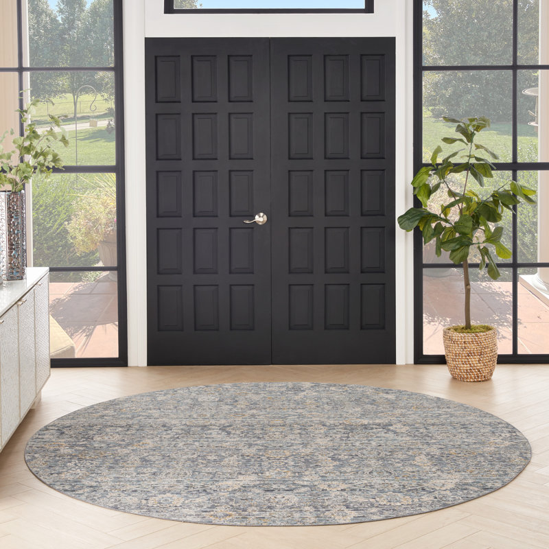 Oriental Indoor Rug, Round 7'10"