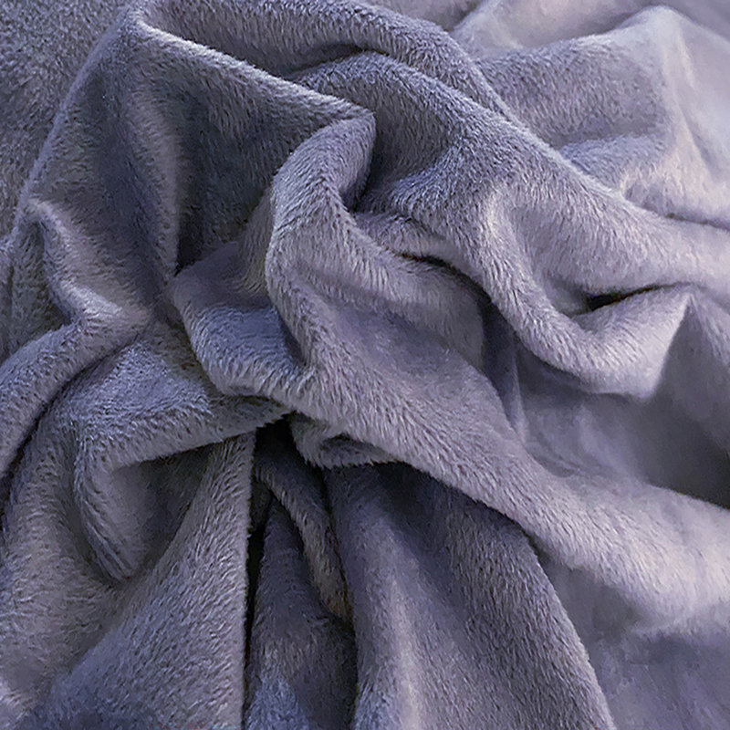 Ensemble de literie pour housse de couette de couleur unie américaine Lissther, Bleu/mauve