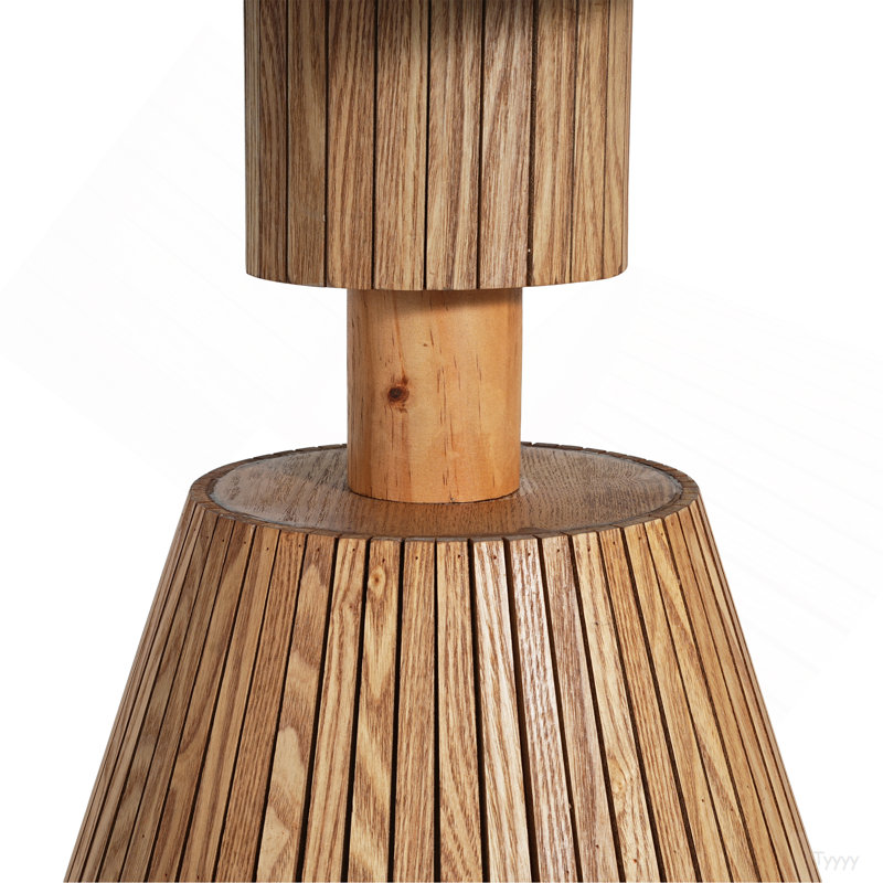 Table d'appoint unique à quatre feuilles et trèfle pour le salon, la chambre à coucher et les petits espaces - Table décorative avec base en grain de bois