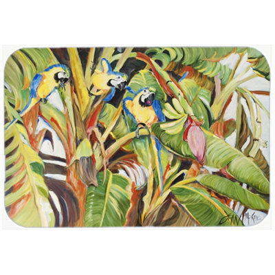 Engelman Bay Isle Home Three Parrots Glass Cutting Board