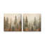 «Foggy Warm Forest», ensemble de 2, reproduction sur toile-700929481-700929478