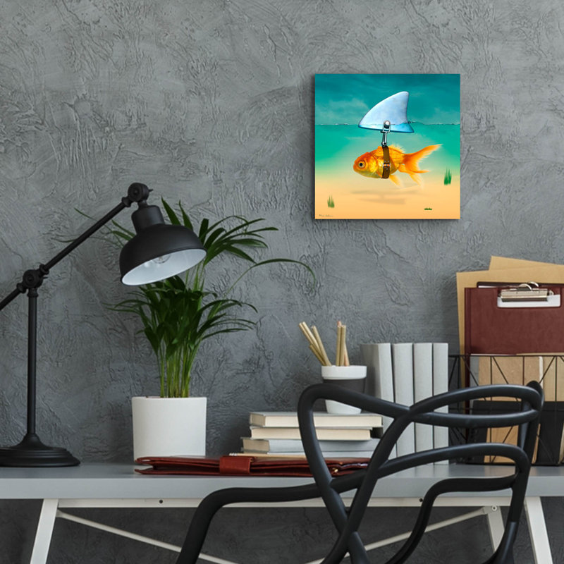 «Gold Fish» par Mark Ashkenazi, H 12 po x l 12 po x P 0,13 po