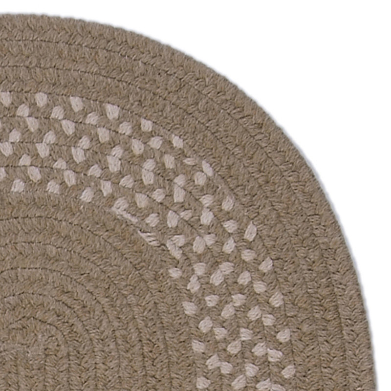 Tapis beige Dome, Ovale 6 pi x 8 pi