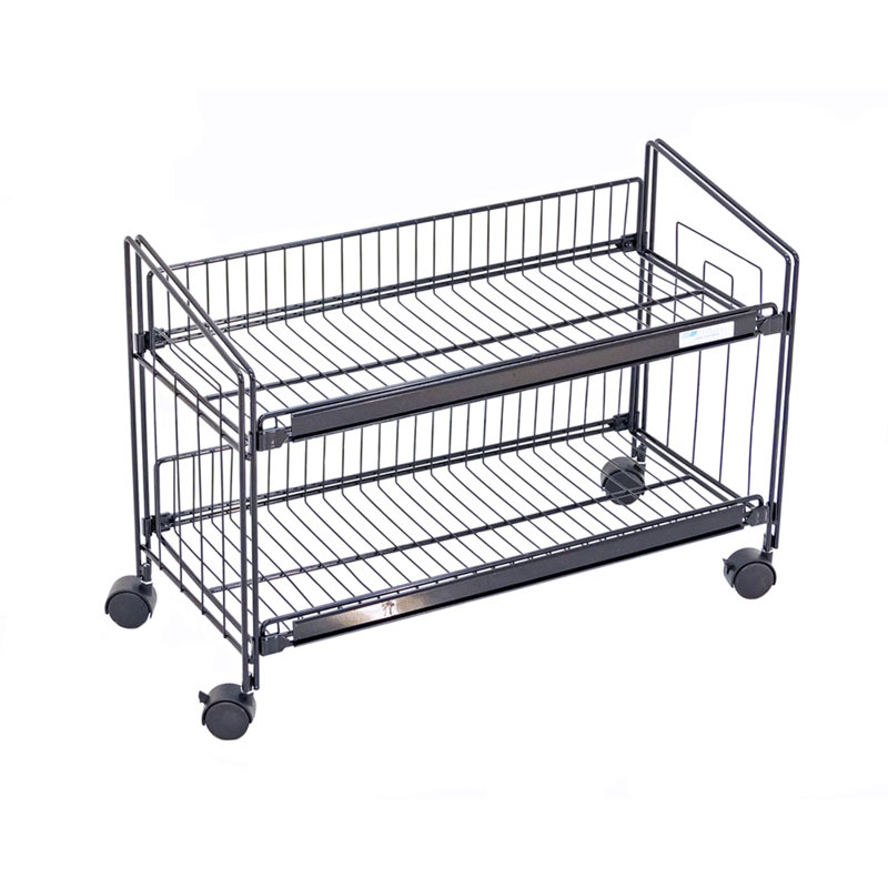 29'' W Metal Merchandiser with Wheels