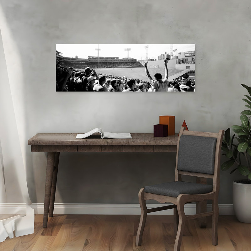 Fans In Fenway Park Boston Massachusetts USA by Jason Horowitz - Wrapped Canvas Panoramic Print, 30.48 cm H x 91.44 cm W