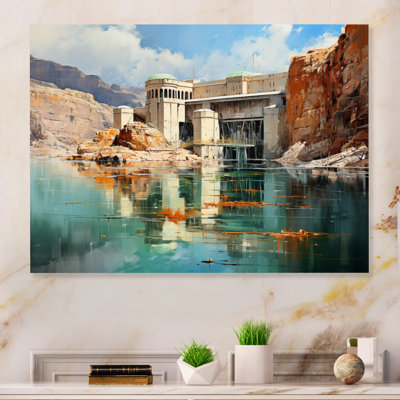 Hoover Dam Nevada Arizona I - Unframed Print on Metal -  Millwood Pines, 4234E1B36E00466E823018DAF6E4205F