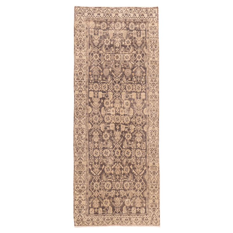 Tapis brun Antalya Vintage 3 pi 3 po x 8 pi 8 po