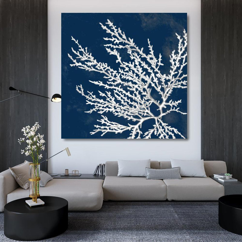 Art sur toile tendue par Rosecliff Heights Loreth, Lanie, Coastal Coral I, H 36 po x l 36 po