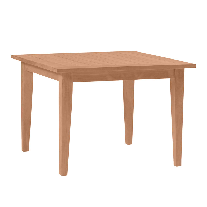 Club Teak Outdoor Dining Table, Natural Teak