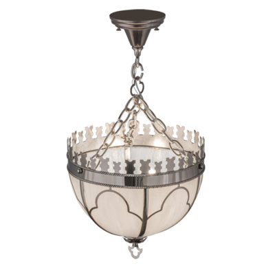 Luminaire suspendu bol / urne simple à 3 lumières Gothic