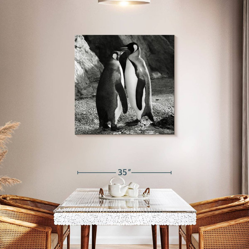 Crowle Penguin Kiss, 36" H x 36" W