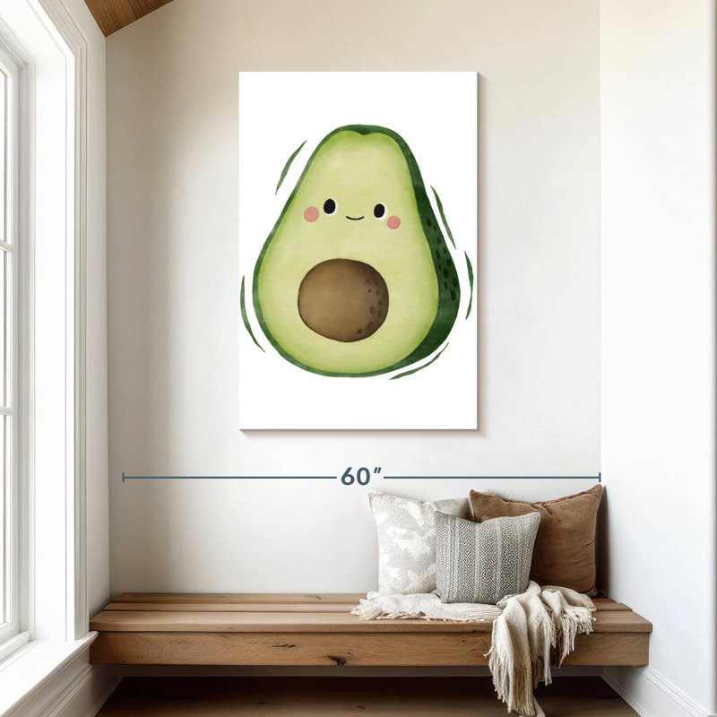 Yarlin Cute Avocado, 45" H x 30" W