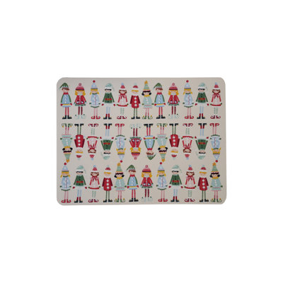 Silicone Non-Slip Baking Mat With Santa's Elves