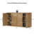61.3" W Large Capacity Storage Sideboard With Adjustable Shelves And 4 Doors-1343586204