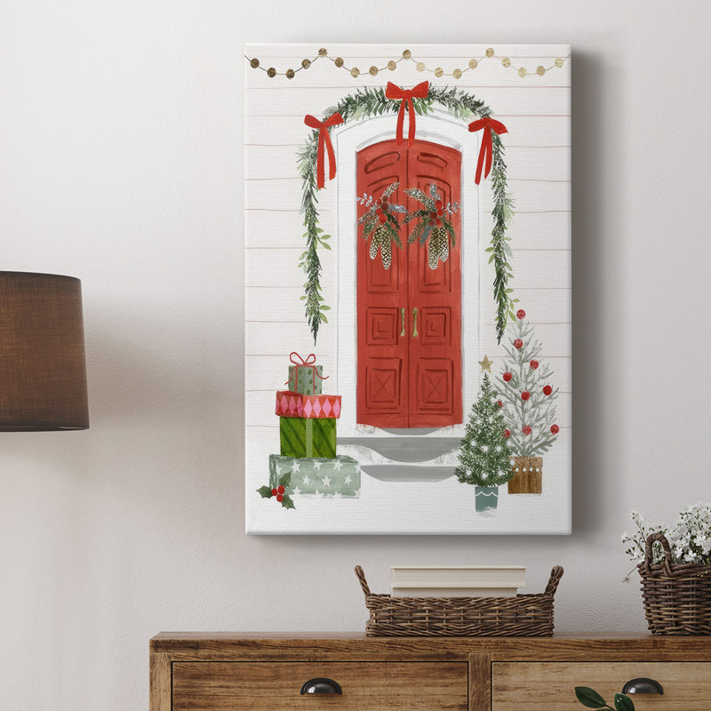 Porte d'entrée festive II - galerie Cavas sur mesure, H 36 po x l 24 po