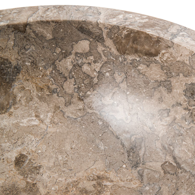 Bloomsbury Market Lunenberg 520mm L x 520mm W Polished Marble Circular Sink