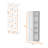 Harman Multistorage Kitchen Pantry With 1 Door And 5 Open Shelves, White