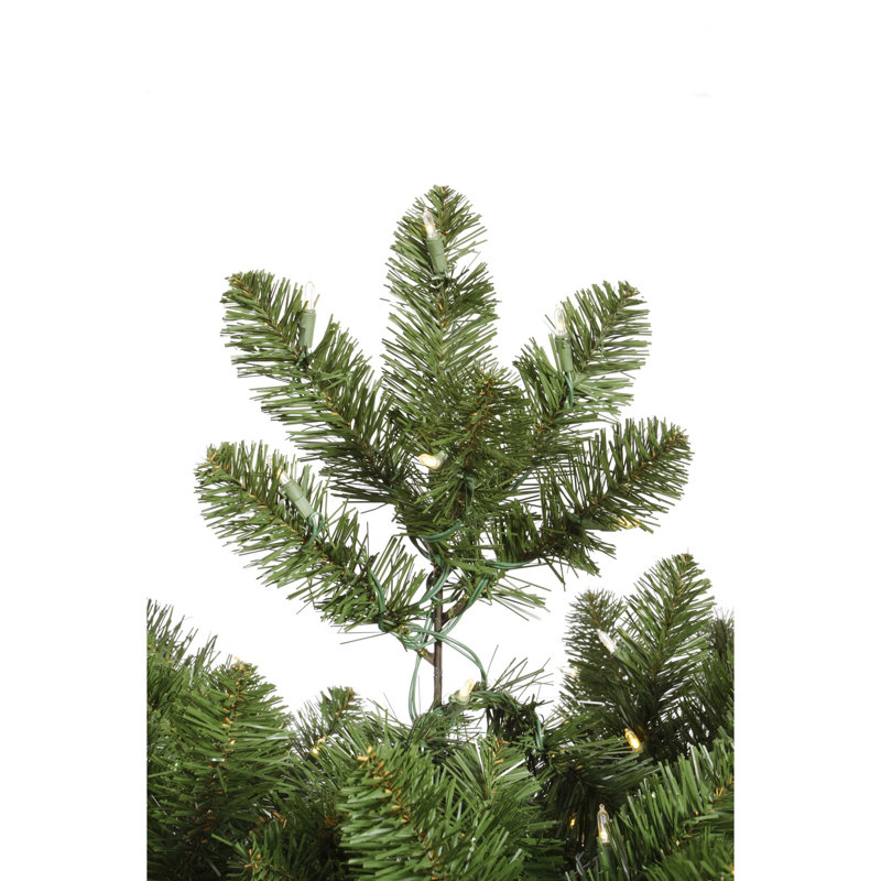 Teton Lighted Artificial Fir Christmas Tree, 6.5' H