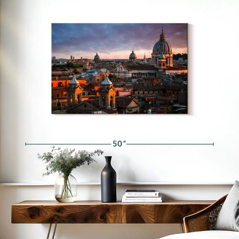 Sirci Rome, crépuscule, H 24 po x l 36 po