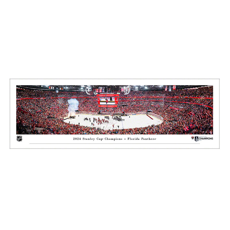 «2024 Stanley Cup Champions - Florida Panthers» par James Blakeway, Unframed, Pas de tapis, H 13,5 po x l 40 po x P 0,1 po
