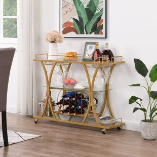 Bar Carts for Home, Home Bar Serving Cart with 12 Bottle Wine Rack and Wine  Glasses Holder, Rustic Rolling Bar Cart with Removable Shelves for Home -  Oklahoma Farmhouse Decor