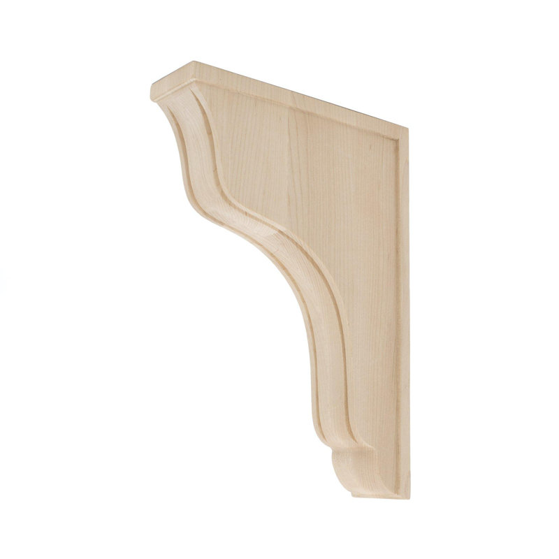 Unfinished Maple Wood Paintable/Stainable Corbel Set
