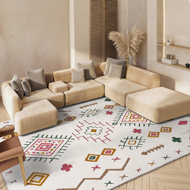 Anniece 920 Area Rug In Ivory / Pink, Rectangle 8' x 10'