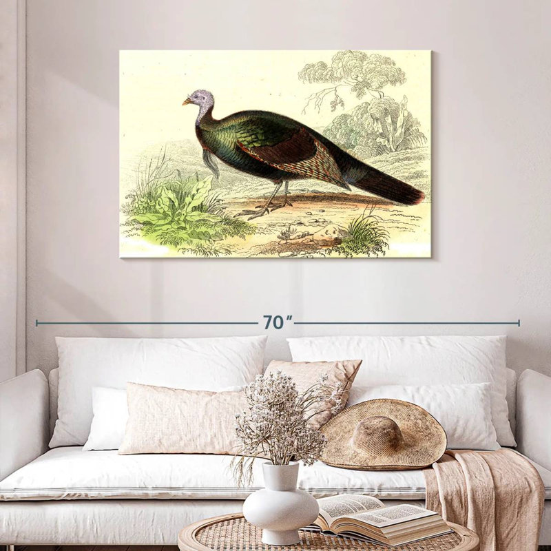 Brampt Wild Turkey, 30" H x 45" W