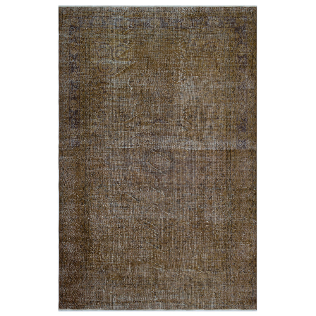 Aylisha Brown Vintage Wool Handmade Area Rug