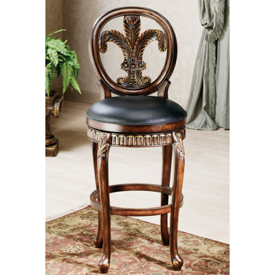 Olivos Swivel Upholstered Counter Stool