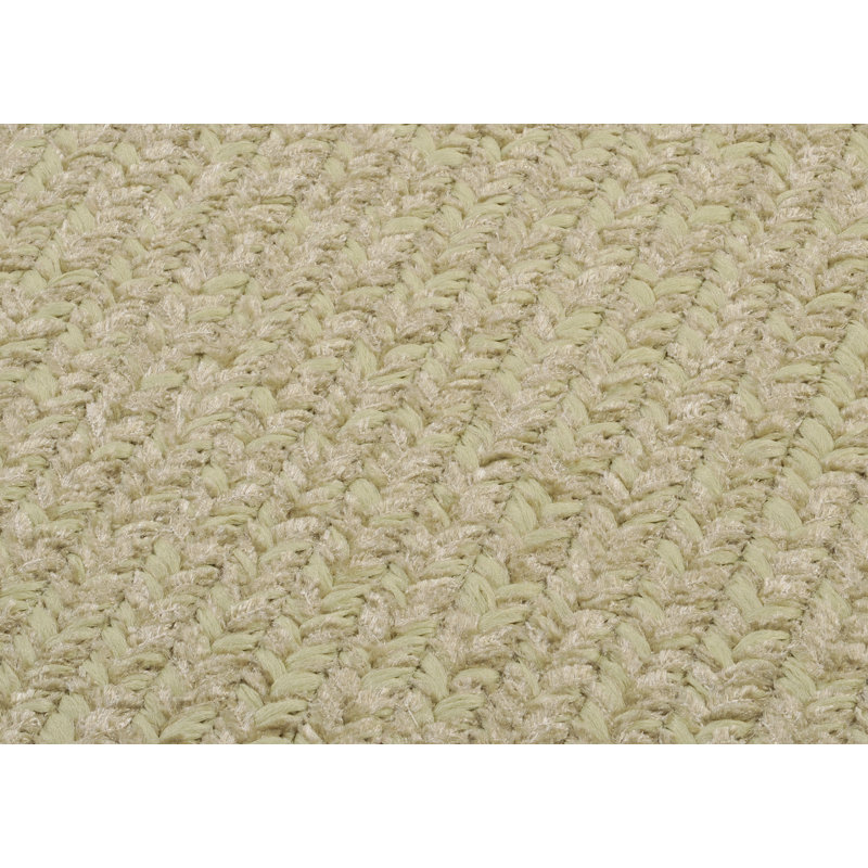Tapis intérieur / extérieur vert Yaritza Sprout, Rectangle 7 pi x 9 pi