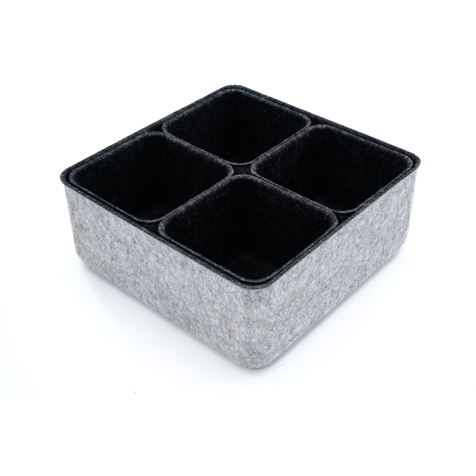 Joshua Office Desk Organizer Set, Charcoal
