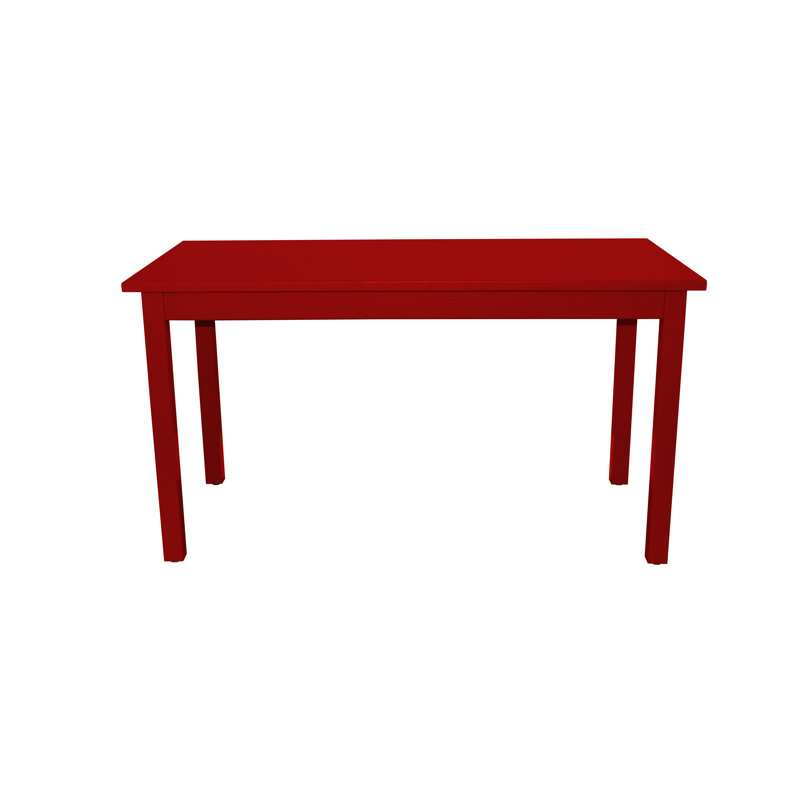 Console en bois massif 55 po Mariotti, Rouge