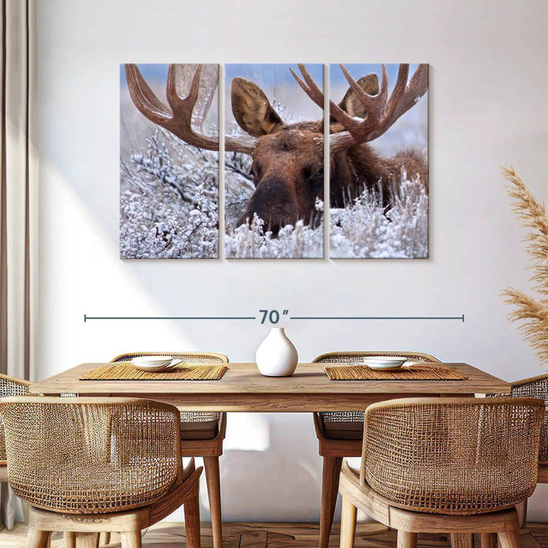Hiding Moose, 36" H x 57" W
