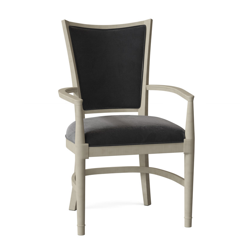 Chaise avec accoudoirs rembourrée Garland, Minuit 9953, Noyer