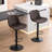 Brinitta Modern Swivel Adjustable Height Bar Stools, Leather Barstools Kitchen Island Counter Stool-1699460766