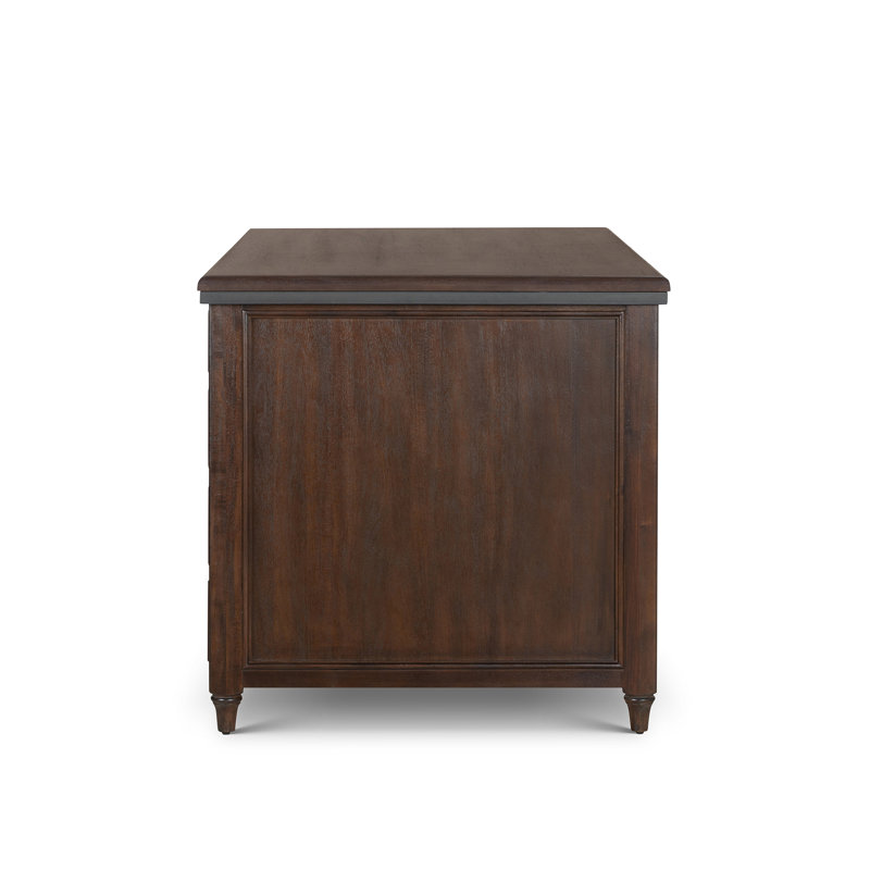 Studio Partners Desk, Whitewash, Truffle