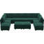 Canapé modulaire rembourré avec rangement en U de 143 po Wylodene-1251803532