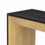 Console 59 po en bois avec plateau en placage de bois de haute qualité pour le couloir, le salon ou l'entrée-30707156