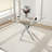 36-Inch Square Tempered Glass Dining Table, Rounded Corners for 2-4 Space-Saving Small Kitchen Table with Heavy-Duty Metal Legs  for Dining Room, Apartment-1154832589